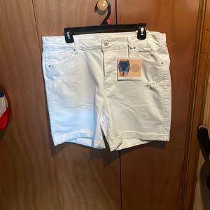 White Denim shorts